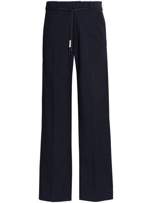 Marni straight-leg wool trousers - Blue