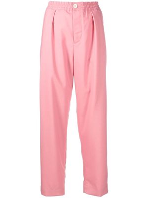 Marni straight-leg wool trousers - Pink