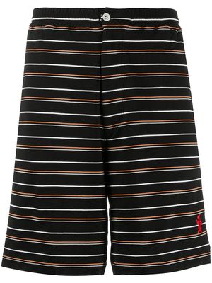 Marni striped cotton bermuda shorts - Black