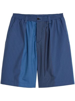 Marni striped cotton bermuda shorts - Blue