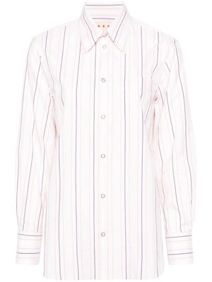 Marni striped cotton shirt - Neutrals