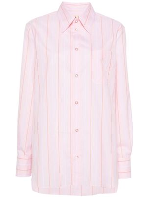 Marni striped poplin shirt - Pink
