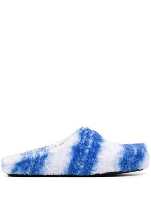 Marni striped slippers - Blue