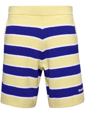 Marni striped terrycloth shorts - Yellow