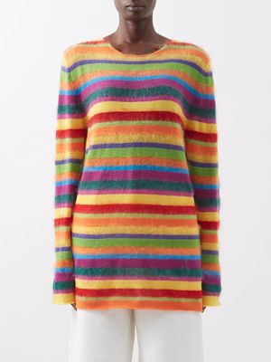 Marni - Striped Wool-blend Sweater - Womens - Multi Stripe