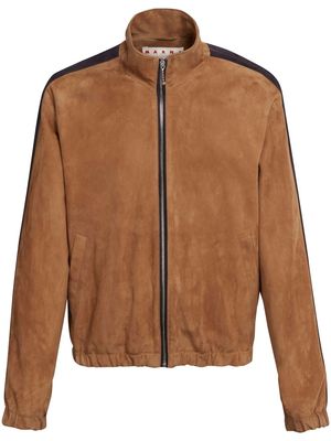 Marni suede bomber jacket - Brown