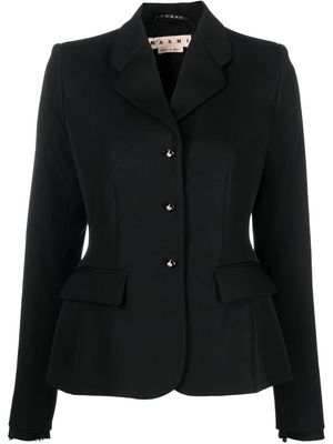 Marni tailored wool jacket - Black