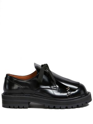 Marni tassel-detail leather lace-up shoes - Black
