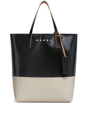 Marni Tribeca logo-debossed tote bag - Black