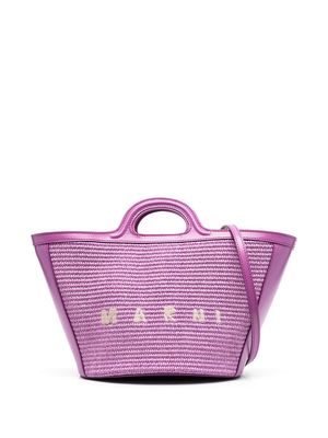 Marni Tropicalia small woven bag - Purple