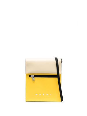 Marni two-tone messenger bag - Yellow