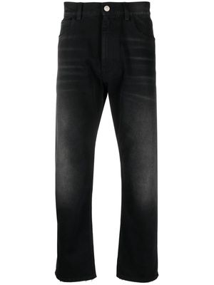 Marni whiskering-effect straight-leg jeans - Black