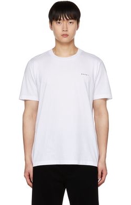 Marni White Embroidered T-Shirt