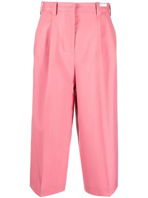 Marni wide-leg cropped trousers - Pink