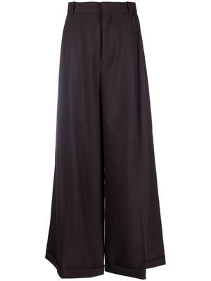 Marni wide-leg wool trousers - Brown