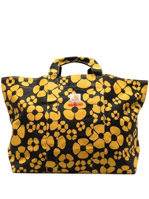 Marni x Carhartt floral-print tote bag - Yellow