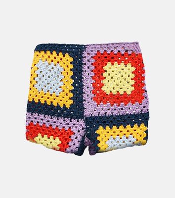 Marni x No Vacancy Inn crochet cotton shorts