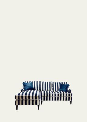 Marquee Stripe 2-Piece Left Arm Chaise Sectional
