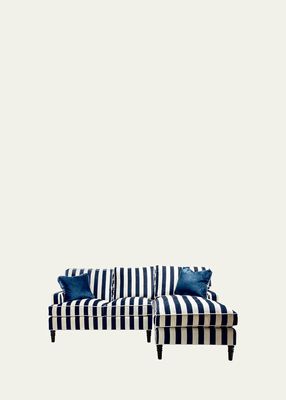 Marquee Stripe 2-Piece Right Arm Chaise Sectional