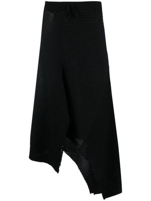 Marques'Almeida asymmetric wool skirt - Black
