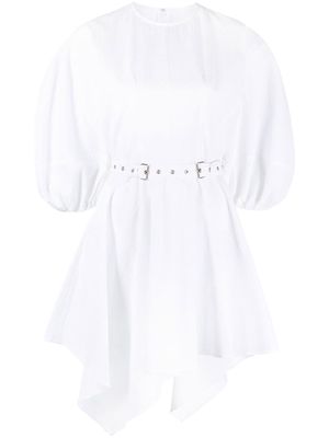 Marques'Almeida balloon-sleeve minidress - White