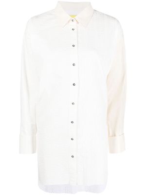 Marques'Almeida broderie-anglaise cotton shirt - White
