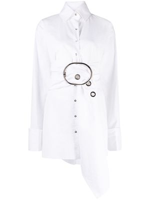 Marques'Almeida buckle-detail cotton shirt - White