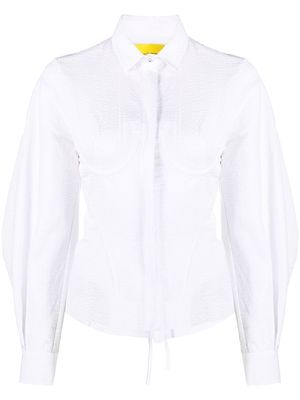 Marques'Almeida corset-detail cotton shirt - White