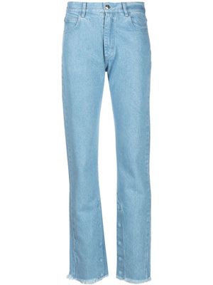 Marques'Almeida cropped slim-cut jeans - Blue