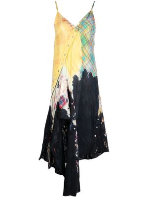 Marques'Almeida deconstructed cotton slip dress - Yellow