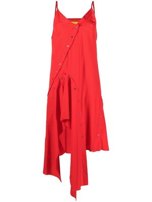 Marques'Almeida deconstructed midi dress - Red