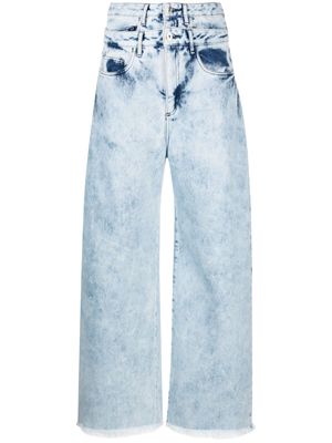 Marques'Almeida Double-waist boyfriend jeans - Blue