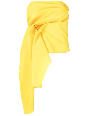 Marques'Almeida draped corset top - Yellow