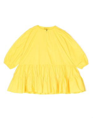 Marques'Almeida KIDS long-sleeve cotton flared dress - Yellow