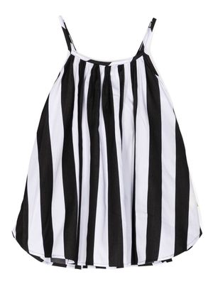 Marques'Almeida KIDS striped sleeveless top - Black