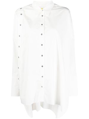 Marques'Almeida press-stud panelled shirt - White