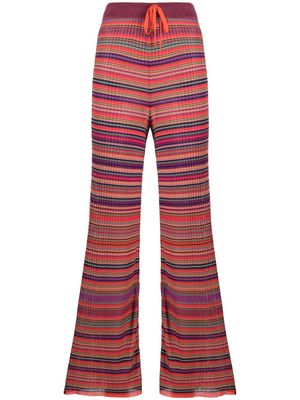 Marques'Almeida ribbed-knit striped trousers - MULTI STRIPE