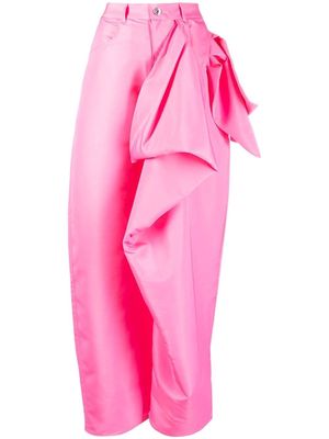 Marques'Almeida single leg puff trousers - Pink