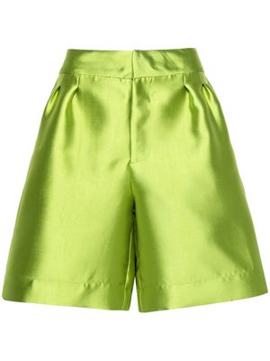 Marques'Almeida Skater tailored taffeta shorts - Green
