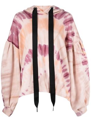 Marques'Almeida tie-dye oversized hoodie - Neutrals