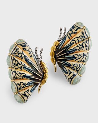 Marquetry Butterfly Earrings