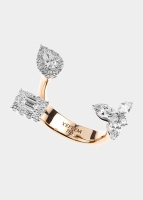 Marquise, Baguette and Pear Diamond Ring