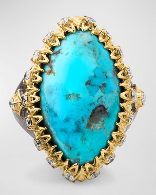 Marquise Turquoise Statement Ring