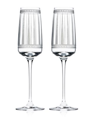 Marrakech Champagne Flute Glasses, Set of 2