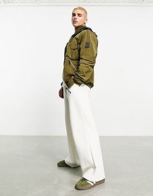 Marshall Artist scudo krinkle nylon jacket in khaki-Green
