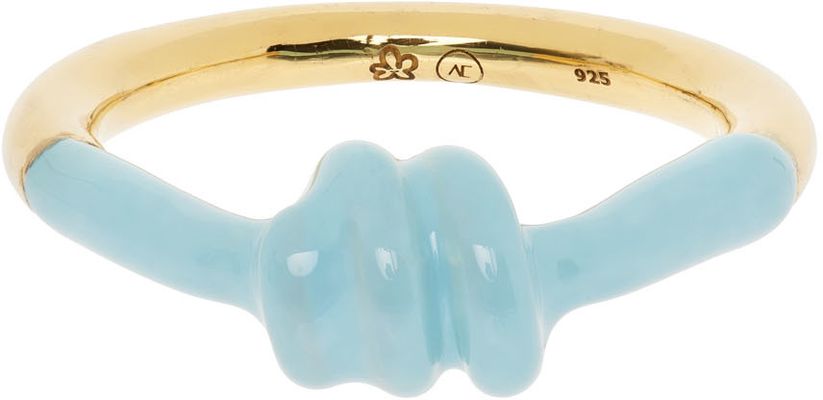Marshall Columbia SSENSE Exclusive Blue Alan Crocetti Edition Knot Ring