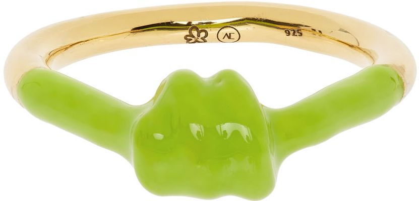 Marshall Columbia SSENSE Exclusive Green Alan Crocetti Edition Knot Ring