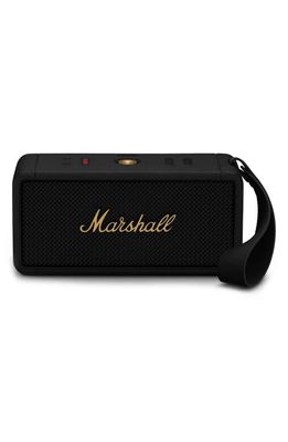 Marshall Middleton Portable Bluetooth Speaker in Black And Brass