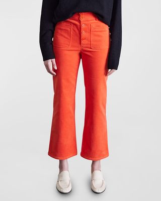 Marston High-Rise Cropped Flare Pants