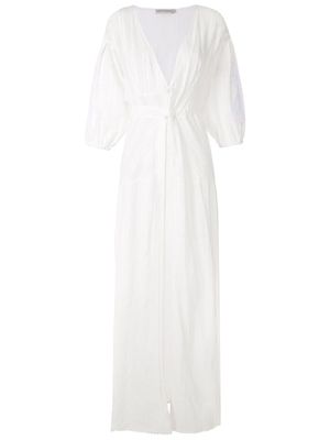 Martha Medeiros Elizabeth Twist maxi beach dress - White